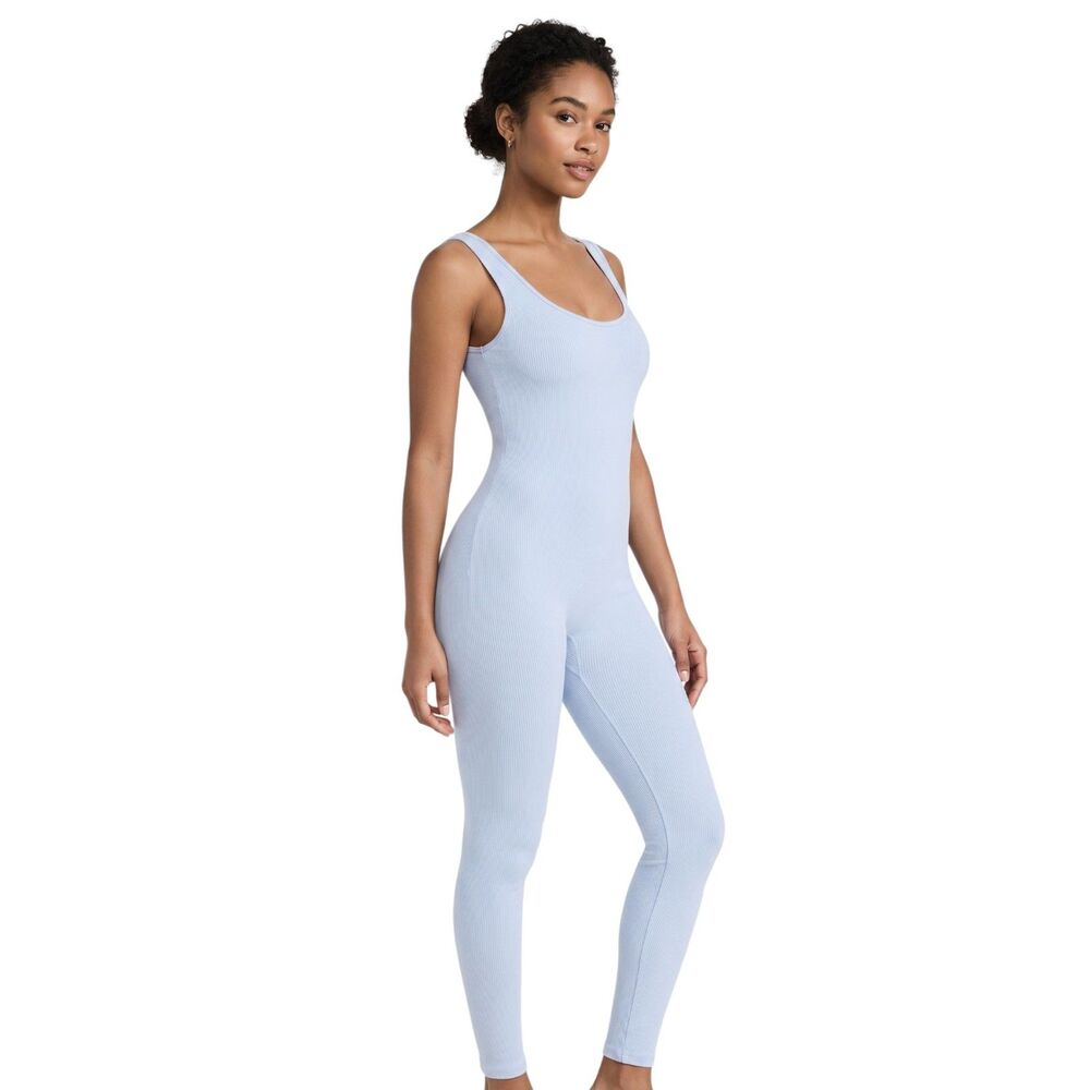 Naked Wardrobe Light Blue Sculpt Jumpsuit S